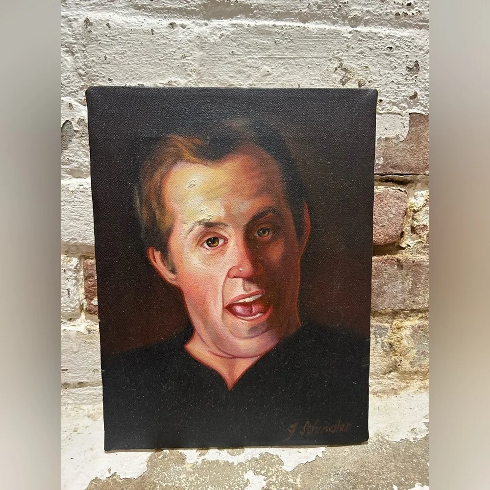 Vintage oil painting titled Head of a Man ll, Head of an Actor. - Picture 9 of 9